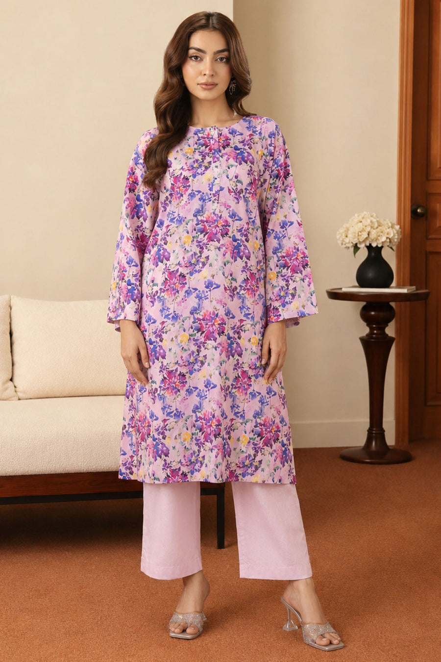 Katya Digital Printed Lawn 2-Piece Ready-to-Wear Suit