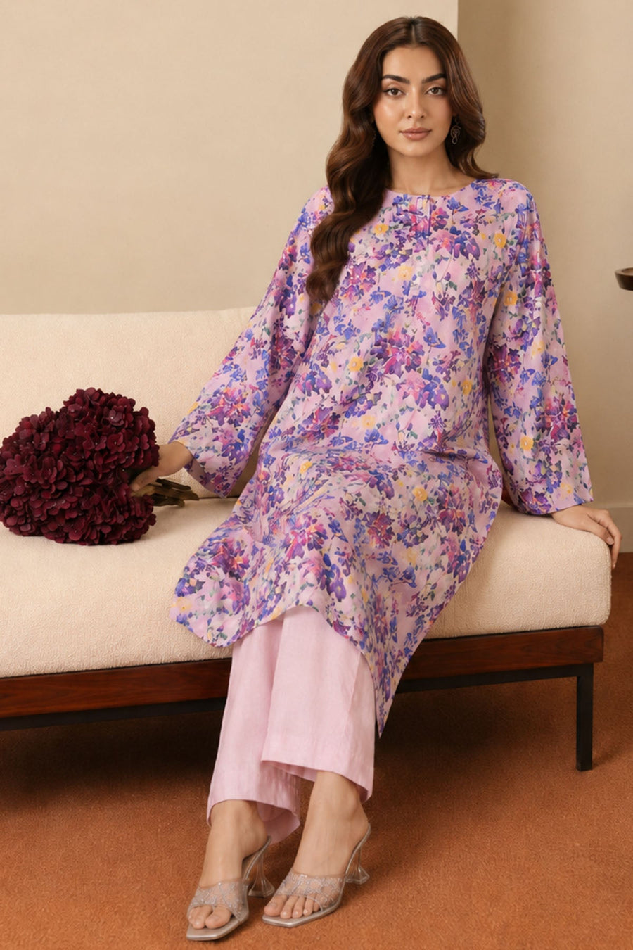 Katya Digital Printed Lawn 2-Piece Ready-to-Wear Suit