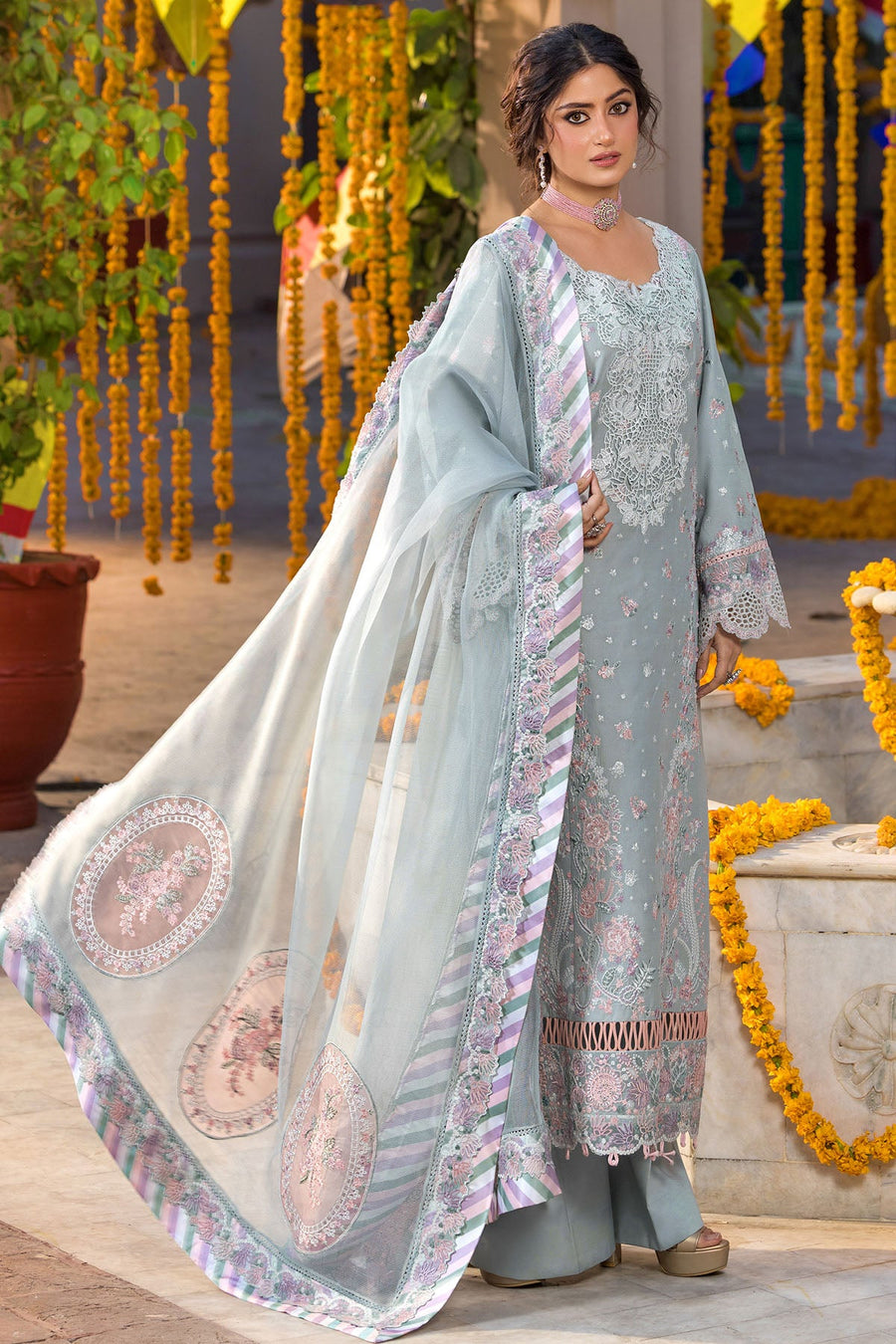 5921-DEW EMBROIDERED LAWN UNSTITCHED