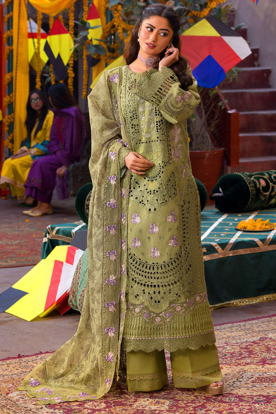 5932-NISA EMBROIDERED LAWN UNSTITCHED