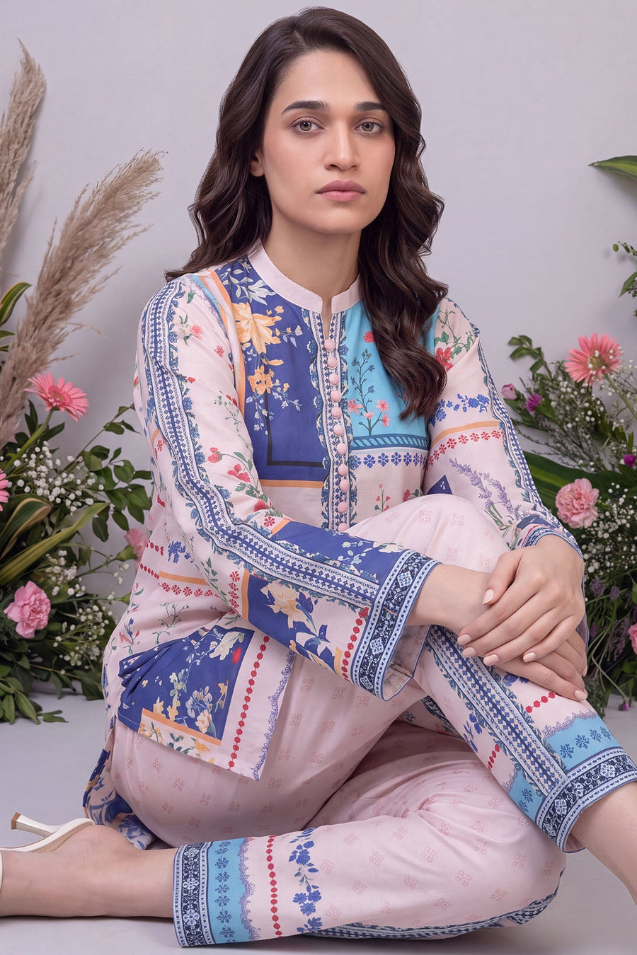 Live Digital Printed Cambric 2-Piece Co-Ord Set