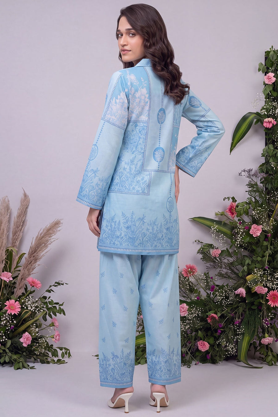 Serena Digital Printed Cambric 2-Piece Co-Ord Set
