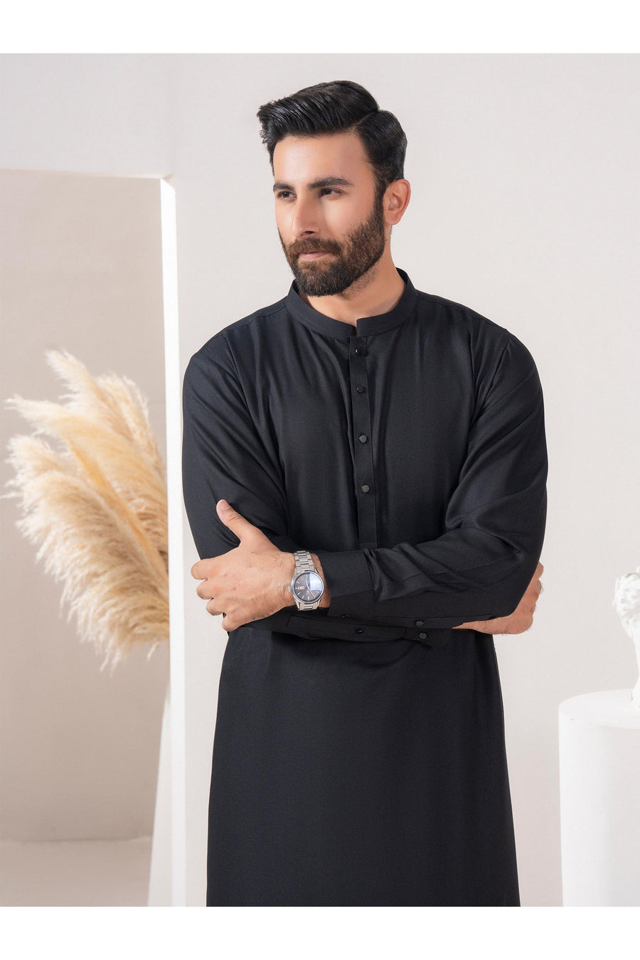 Men's Formal Crepe Suit With Elegant Timeless Style Two Piece