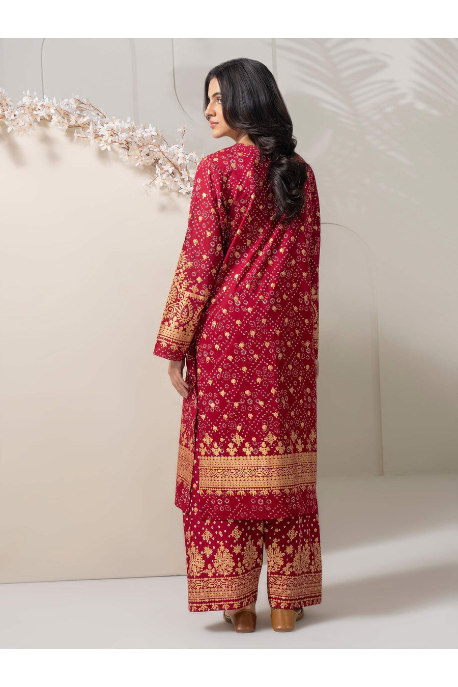 Embroidered 2 Piece Cambric Suit Set