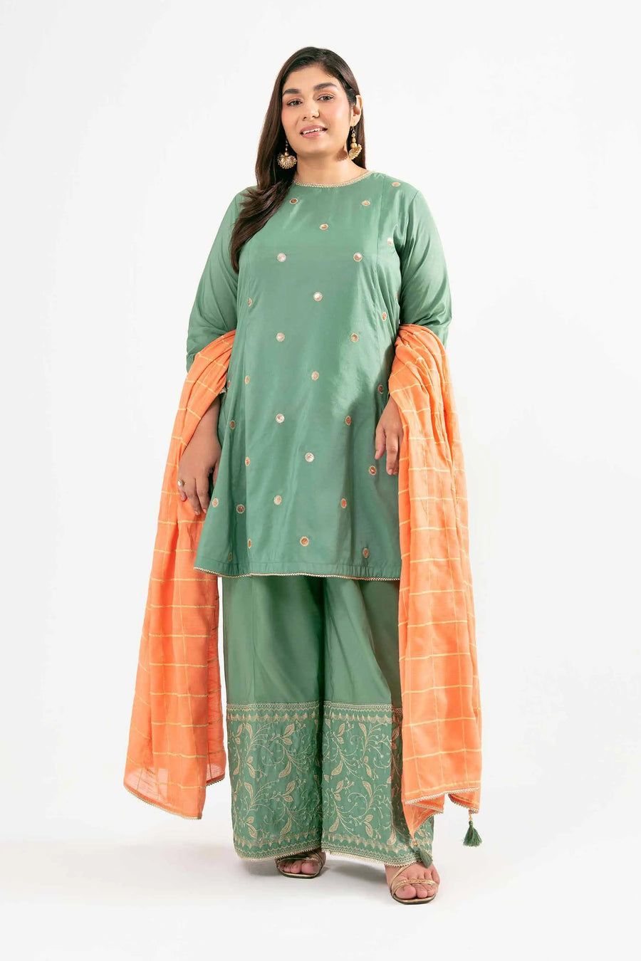 Embroidered 3 Piece Suit for Effortless Style