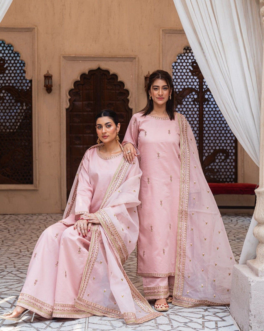 Royal Pink Majesty – Premium Stitched Suit for Women