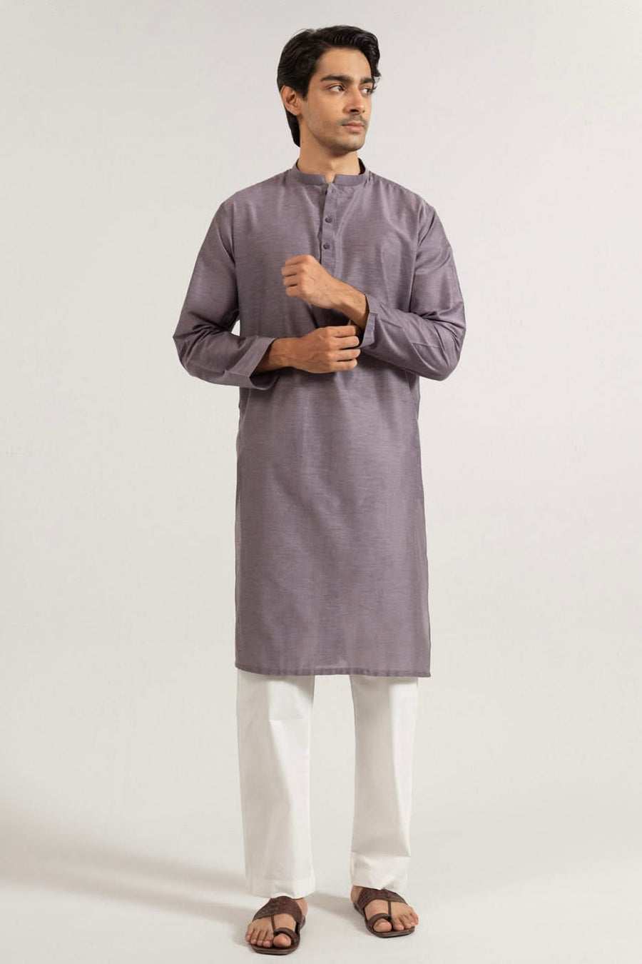 Giza Egyptian Cotton Yarn Dyed Kurta - Pehnaawaa
