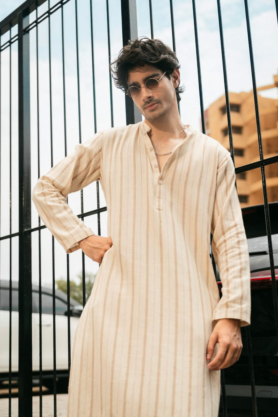 Premium Yarn-Dyed Cotton Kurta India - Pehnaawaa