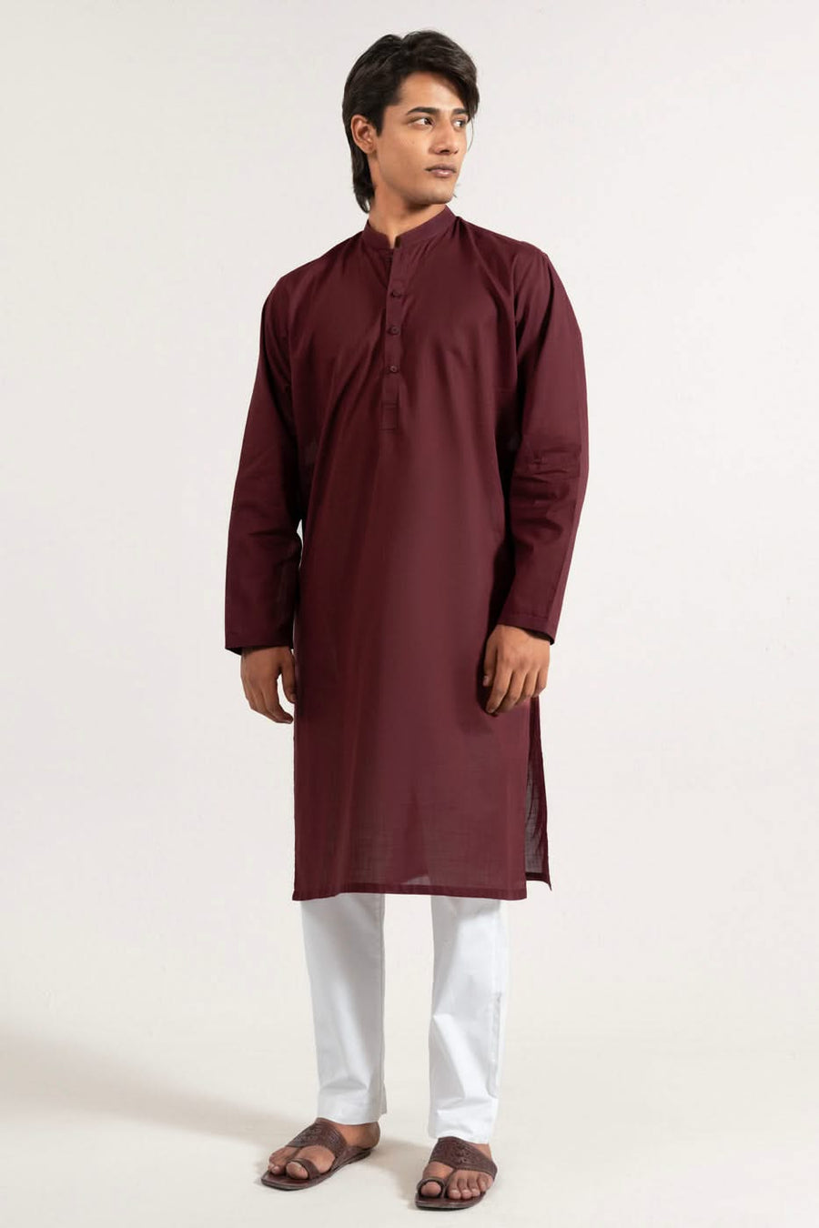 Slub Cotton Lawn Heritage Kurta - Pehnaawaa