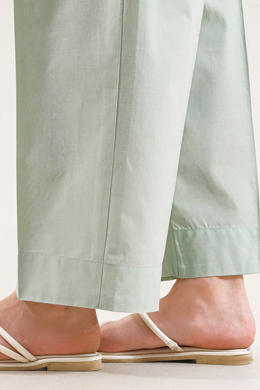 Solid Embroidered Poplin Stitched 2 piece (Shirt/Trouser) - Pehnaawaa
