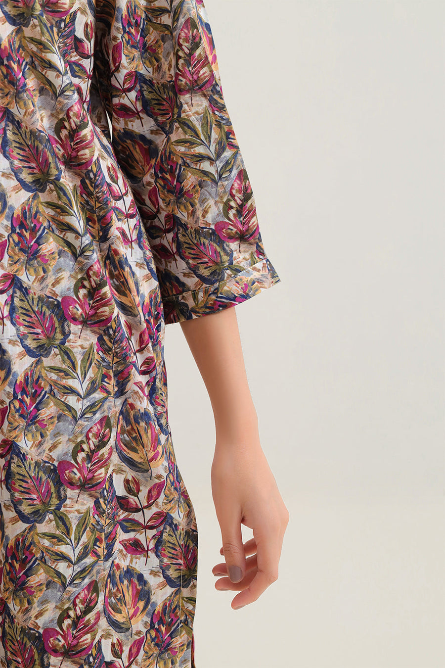 Printed Embroidered Strip Lawn Stitched 2 Piece (Shirt/Trouser) - Pehnaawaa