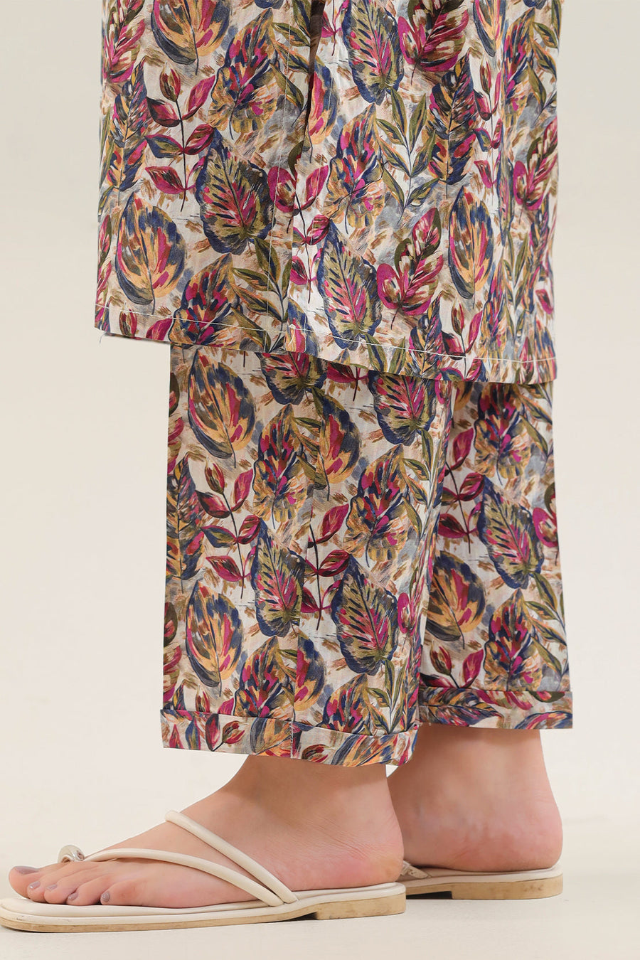 Printed Embroidered Strip Lawn Stitched 2 Piece (Shirt/Trouser) - Pehnaawaa