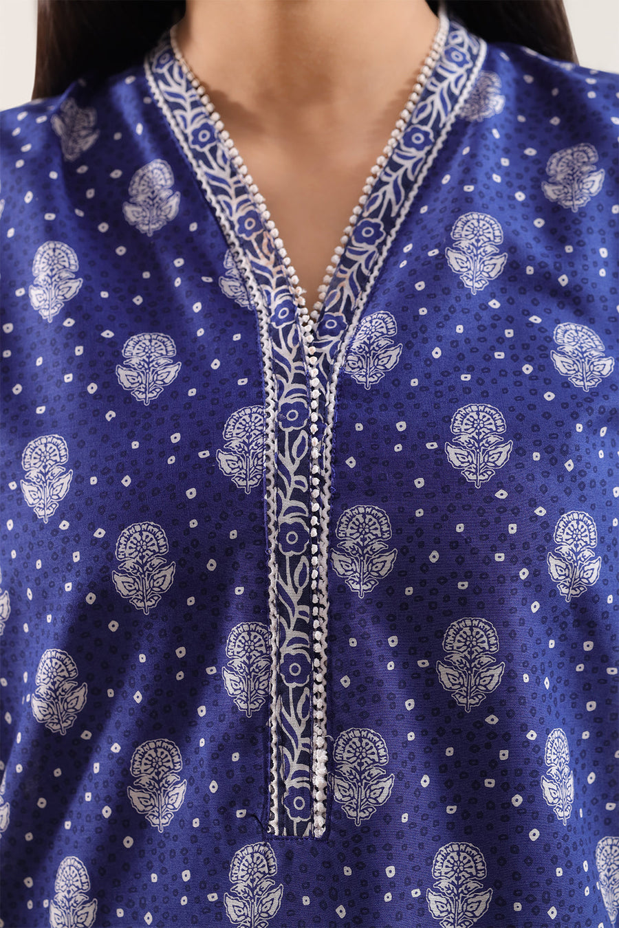 Printed Embroidered Stitched Lawn 3 Piece - Pehnaawaa