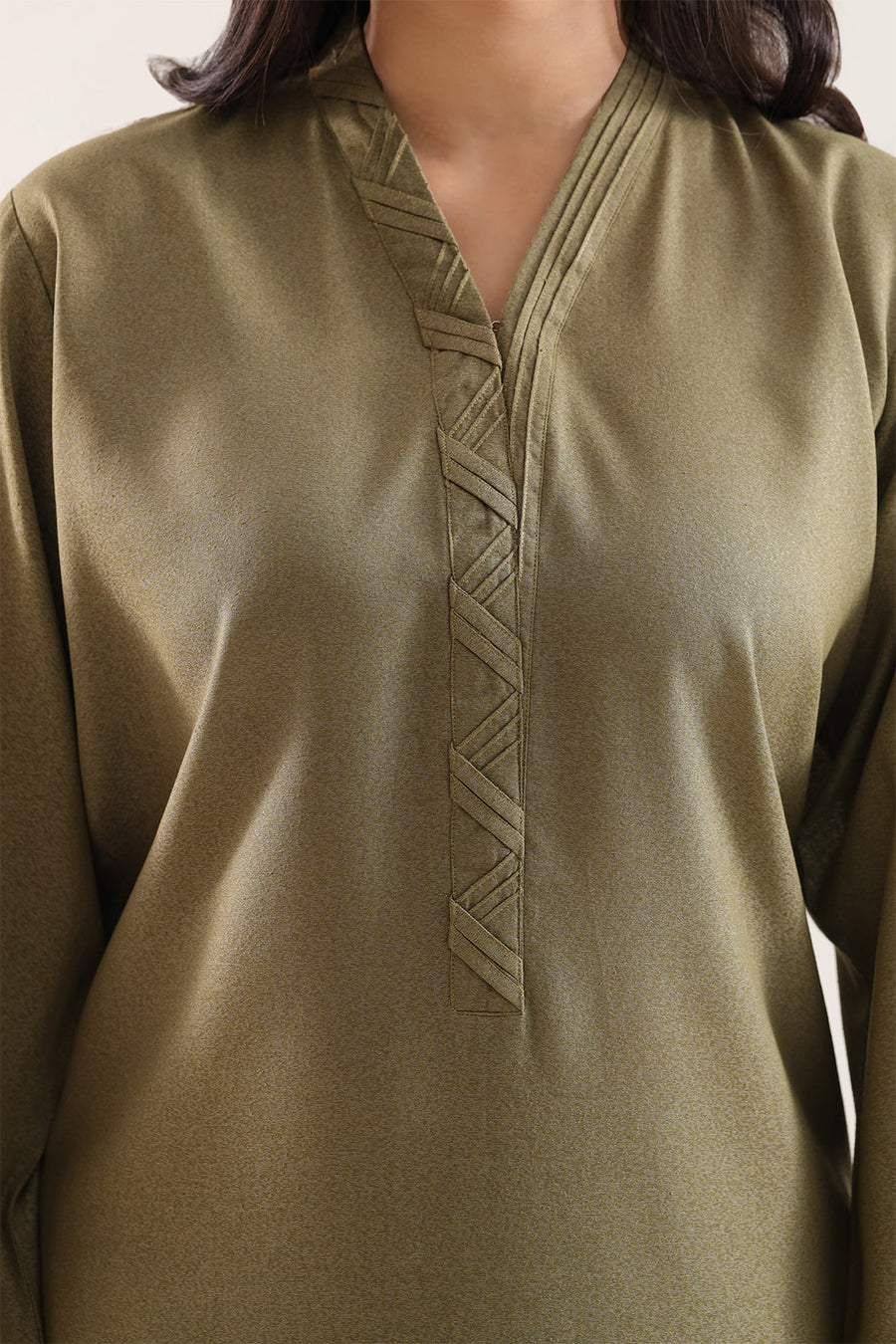 Solid Karandi Stitched 2 Piece (Shirt/Trouser) - Pehnaawaa