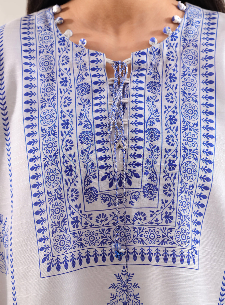 Printed Khaddar Stitched Shirt - Pehnaawaa
