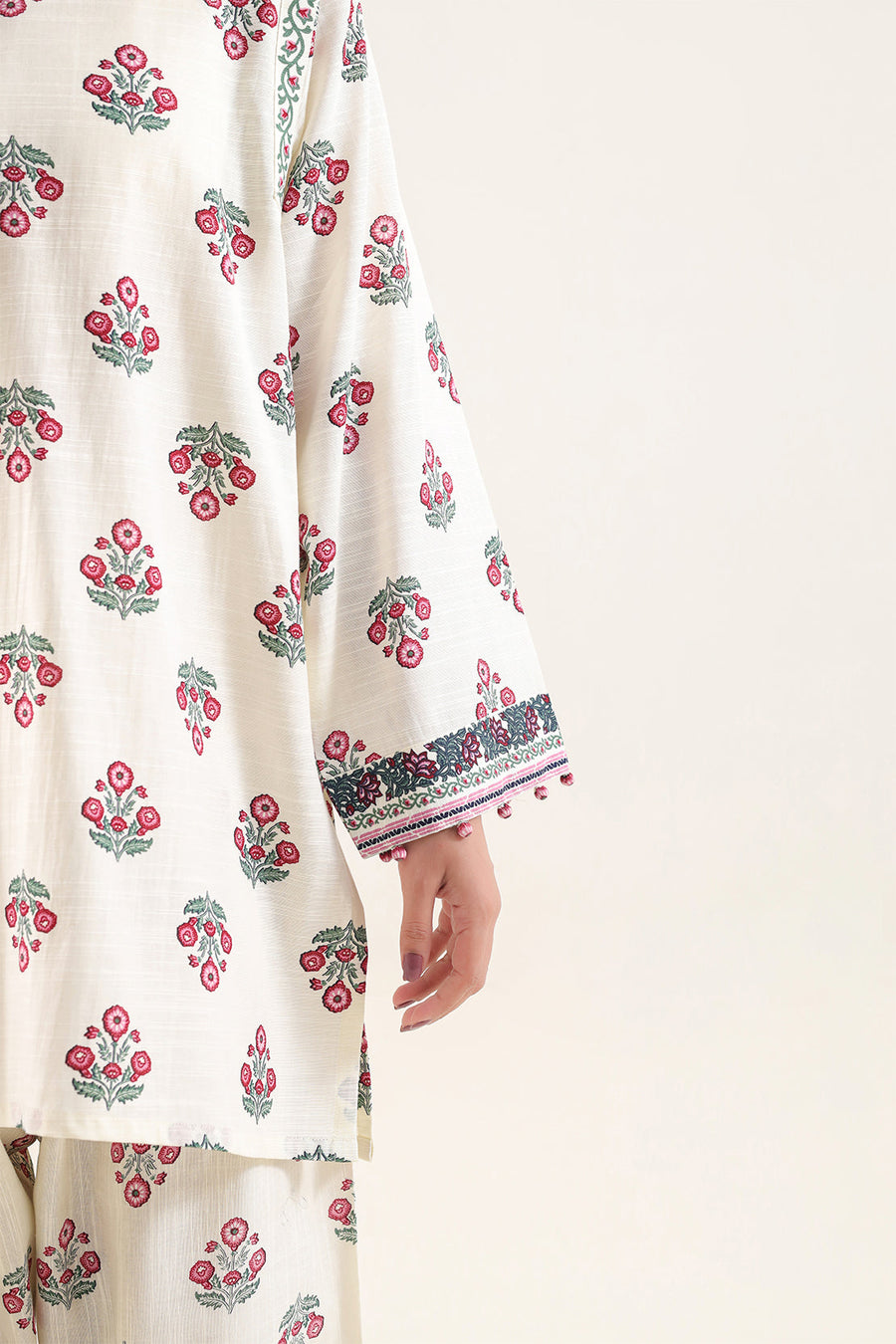 Printed Khaddar Stitched 2 Piece (Shirt/Trouser) - Pehnaawaa