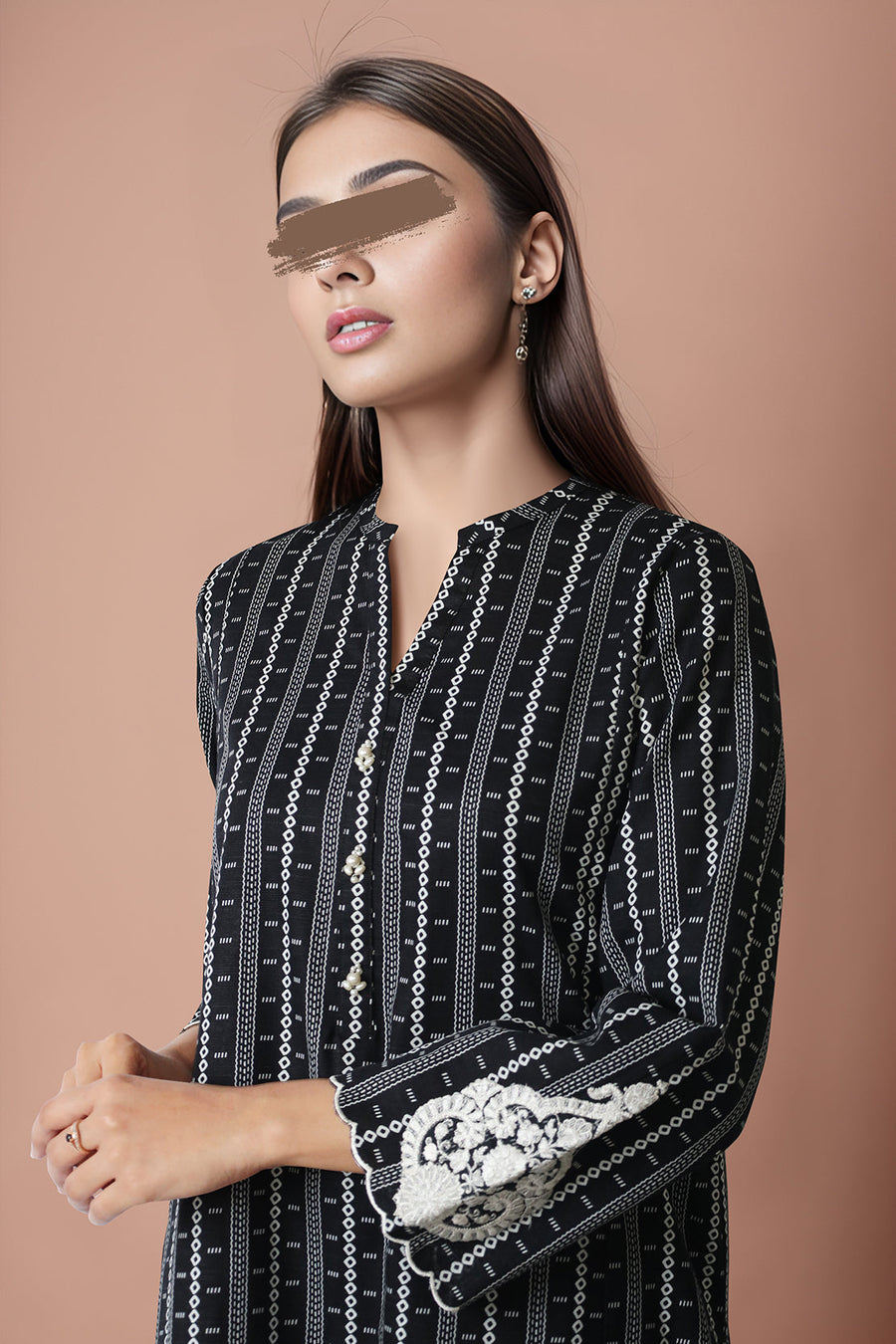 Printed Embroidered Khaddar Stitched 2 Piece (Shirt/Trouser) - Pehnaawaa