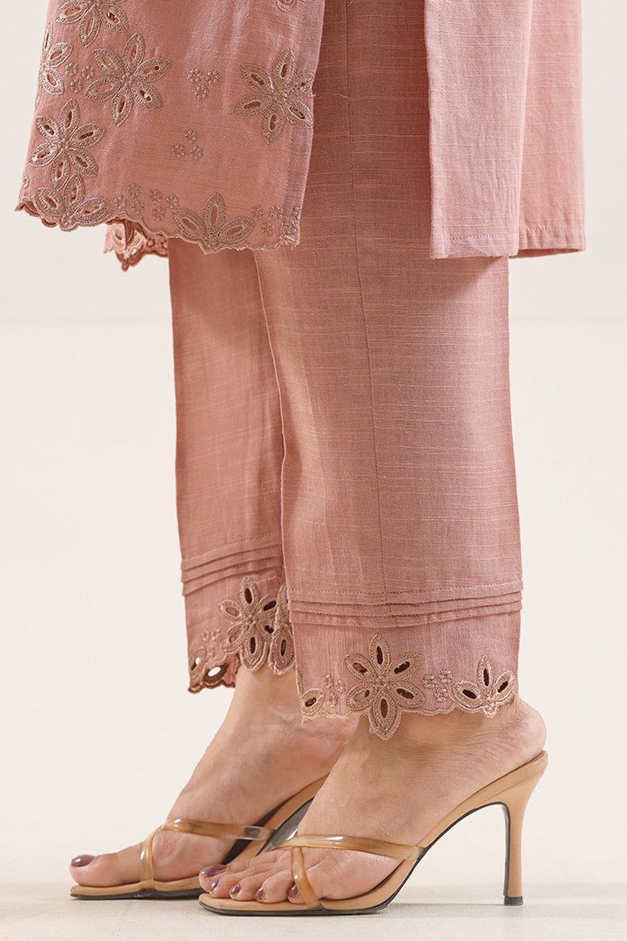 Solid Embroidered Khaddar Stitched 2 Piece (Shirt/Trouser) - Pehnaawaa