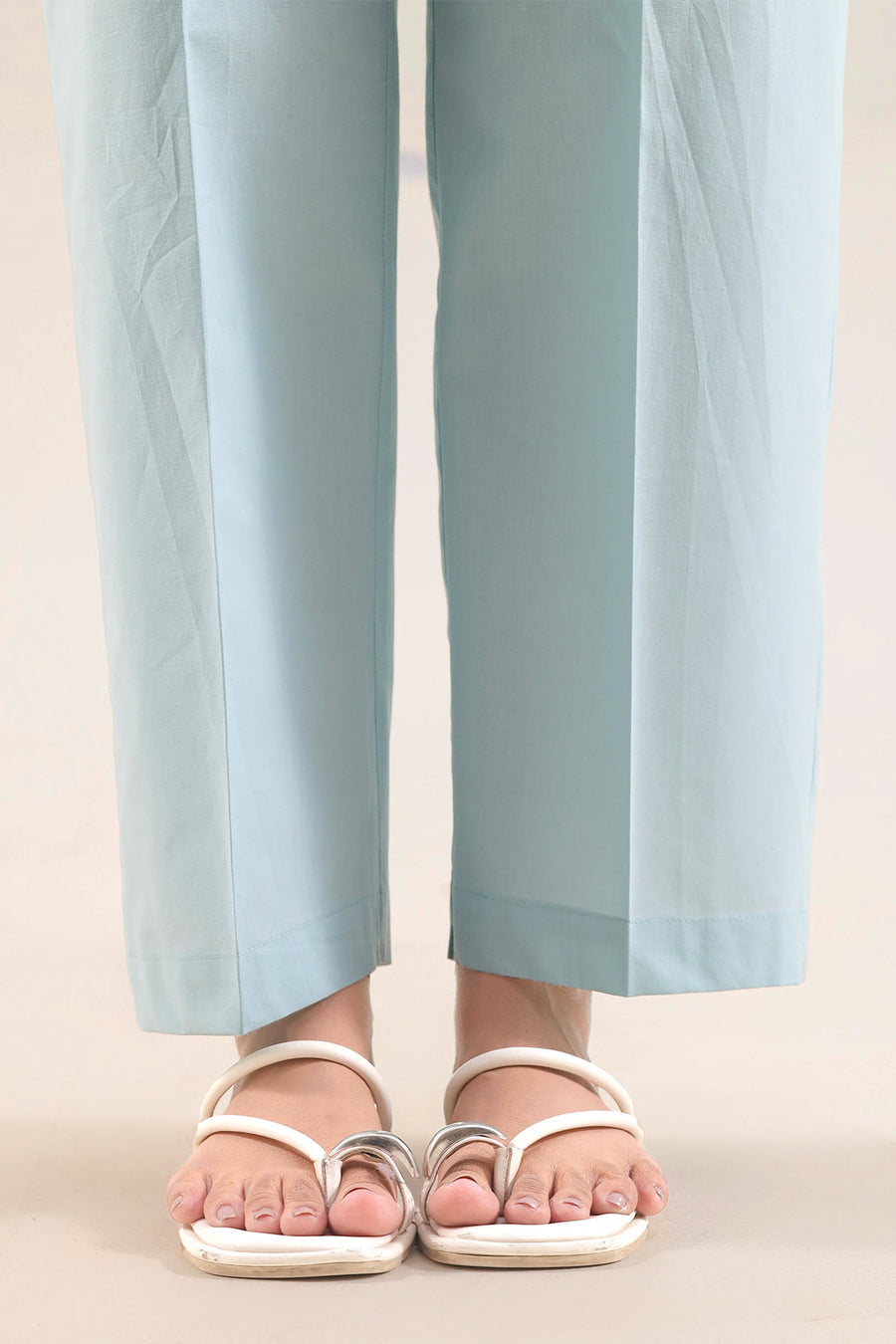 Solid Embroidered Poplin Stitched 2 piece (Shirt/Trouser)