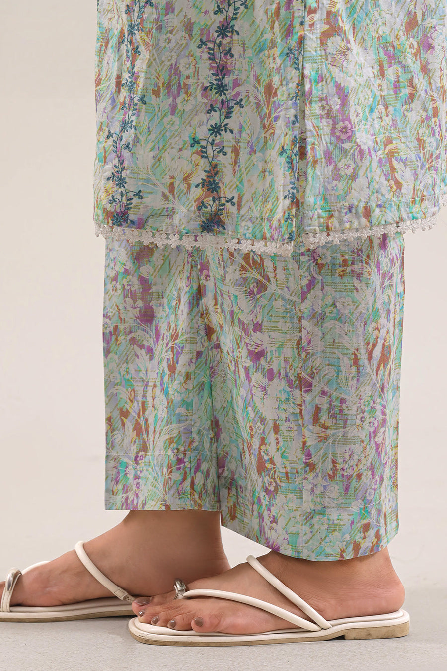 Printed Self Strip Embroidered | Stitched 8808 138808 - Pehnaawaa