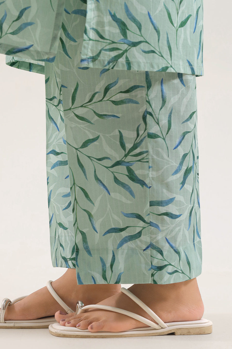 Printed Embroidered Strip Lawn Stitched 2 Piece (Shirt/Trouser)