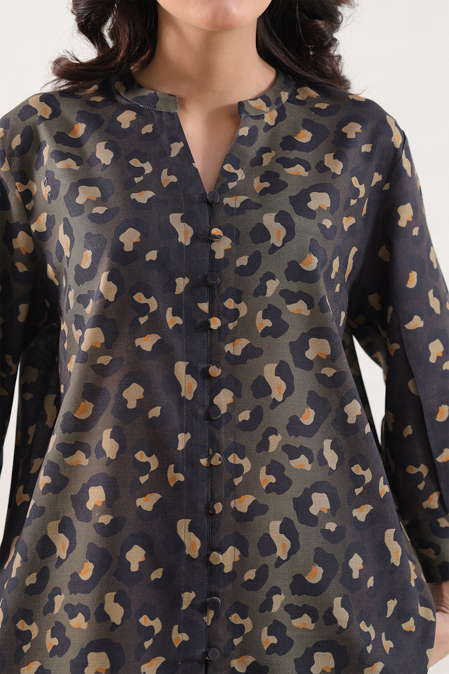 Printed Khaddar Stitched 2 Piece (Shirt/Trouser) - Pehnaawaa