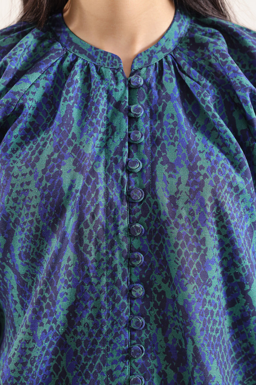 Printed Khaddar Stitched 2 Piece (Shirt/Trouser) - Pehnaawaa