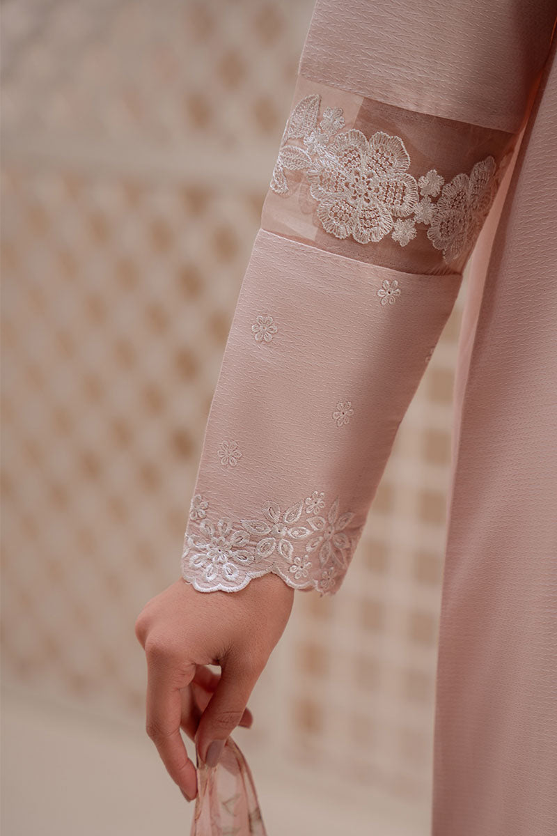 ROSE DUST-3PC (SHIRT, TROUSER & DUPATTA) - Pehnaawaa