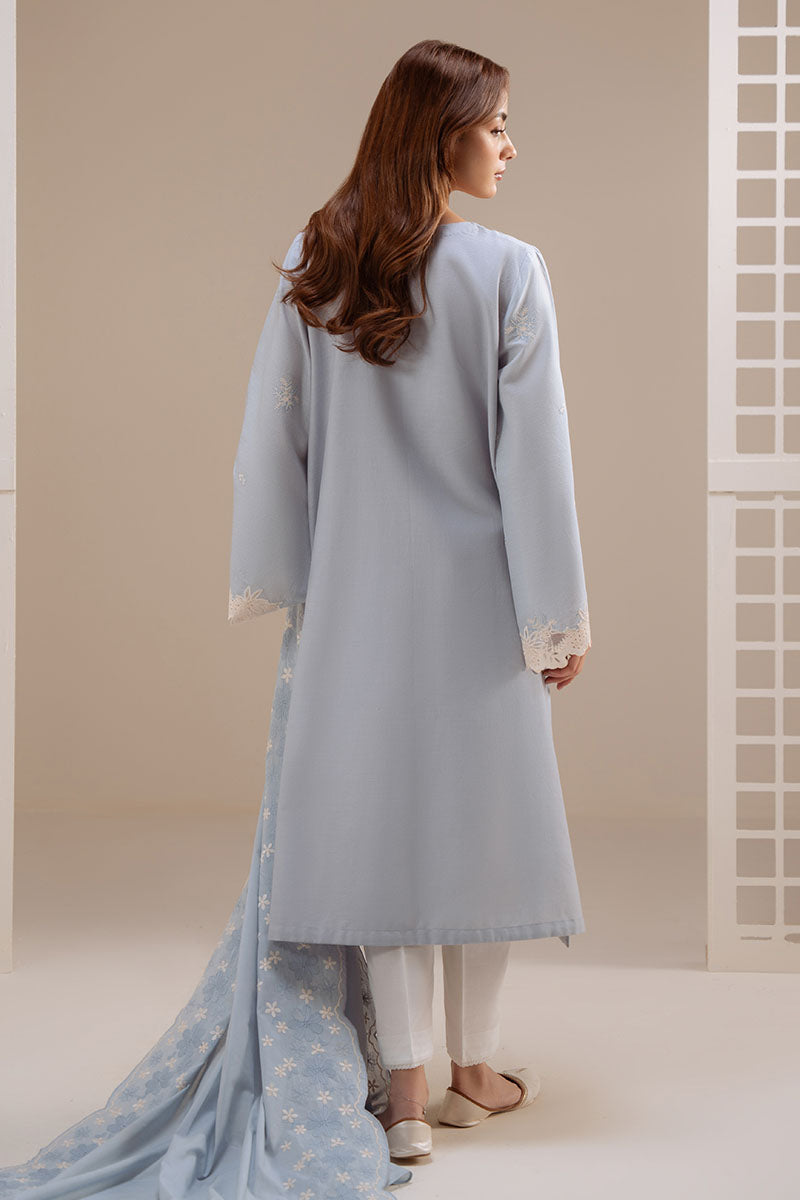 BLUE MIST-2PC (SHIRT & DUPATTA) - Pehnaawaa