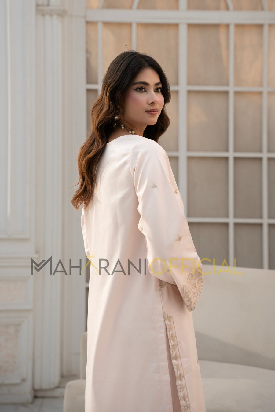 Pink Amber 2 piece Embroidered Stitched suit