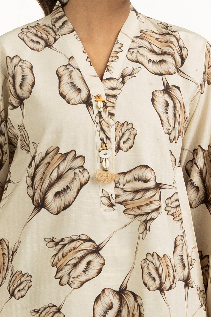 Viscose Slub Printed European Coord Set
