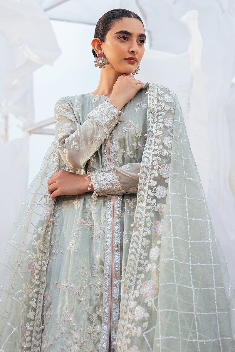WHISPER DEW-3PC TISSUE EMBROIDERED PRET - Pehnaawaa