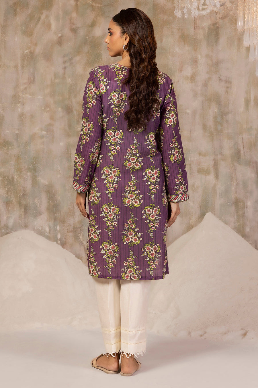 Pure Khaddar Handloom Kurta Purple - Pehnaawaa