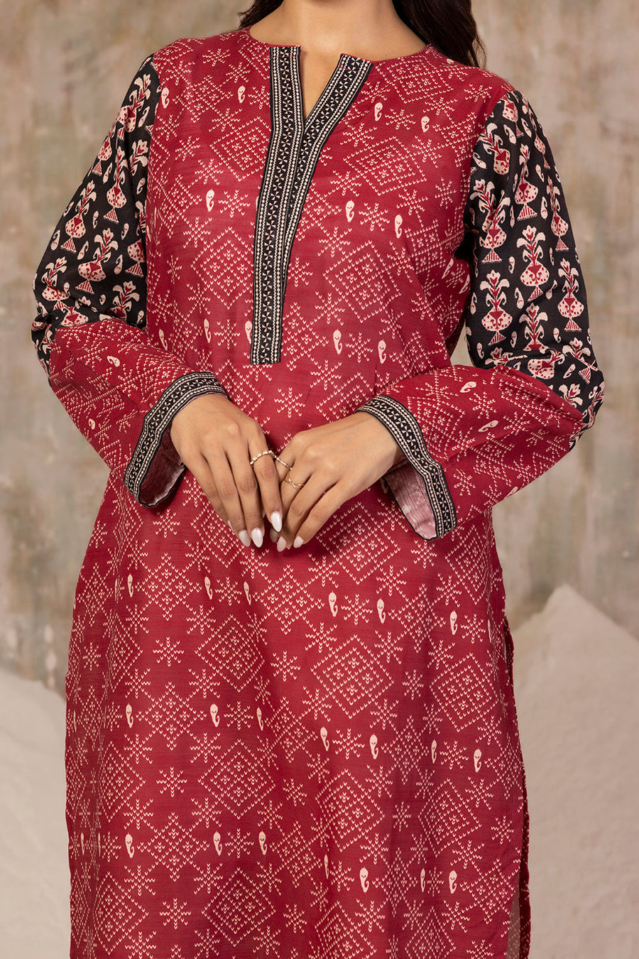 Khaddar Premium Handloom Kurta - Pehnaawaa