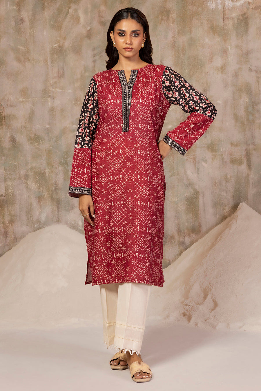 Khaddar Premium Handloom Kurta - Pehnaawaa