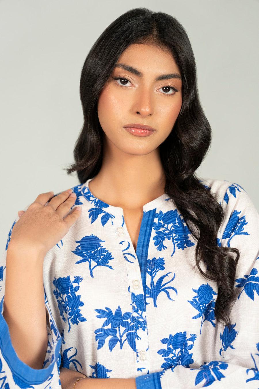 Khaddar Printed Shirt Elegant Everyday Wear - Pehnaawaa