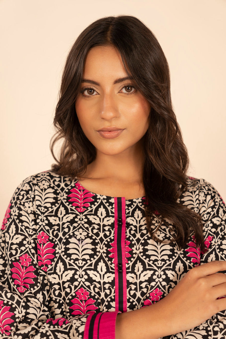Timeless Elegant Printed Khaddar Shirt - Pehnaawaa