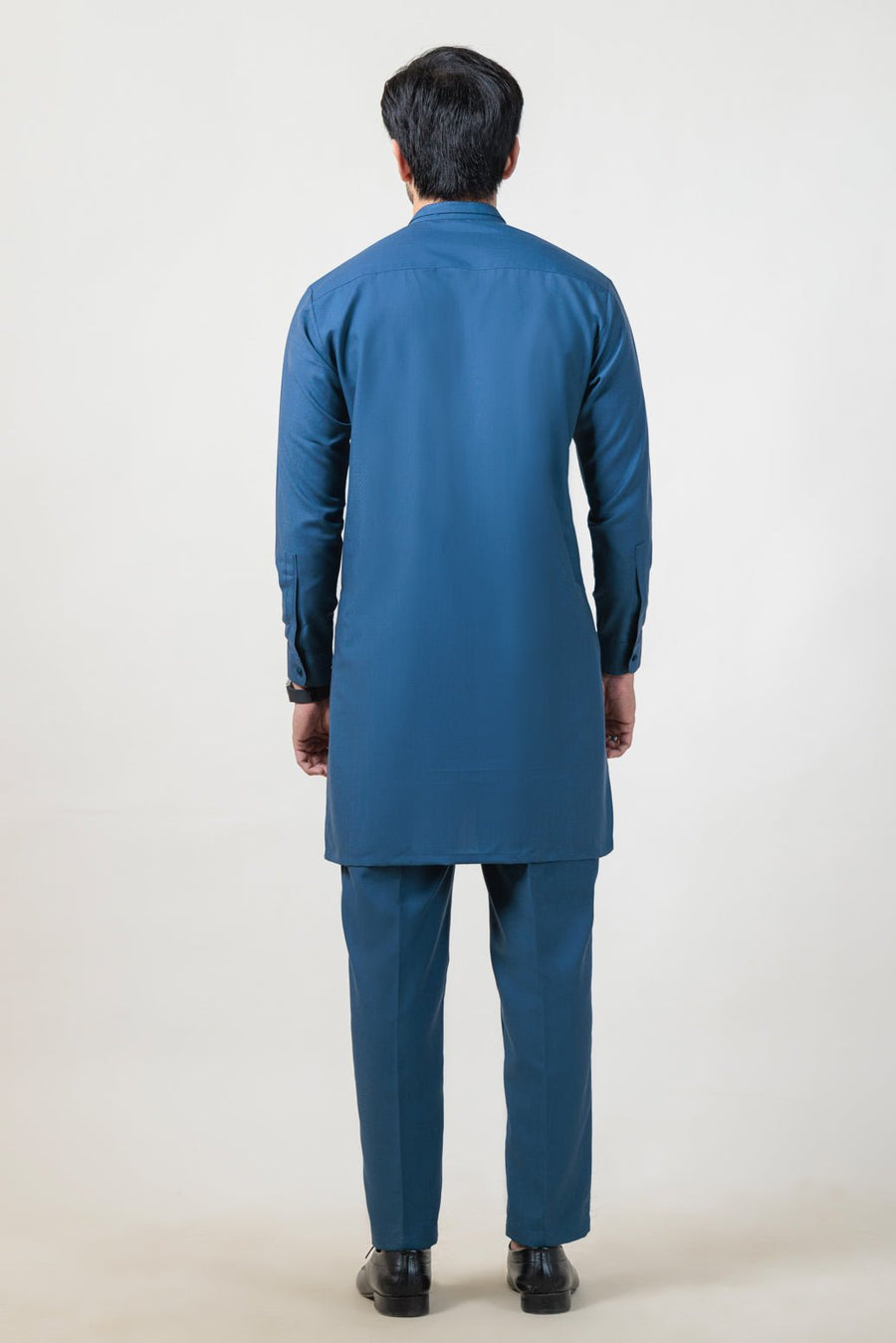 BLUE - BLENDED - KURTA TROUSER - (KSW24 - 019) - Pehnaawaa
