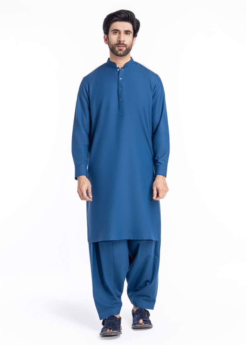 Blue - Blended - Shalwar Suit - (MP2PSBW25BM11D2) - Pehnaawaa