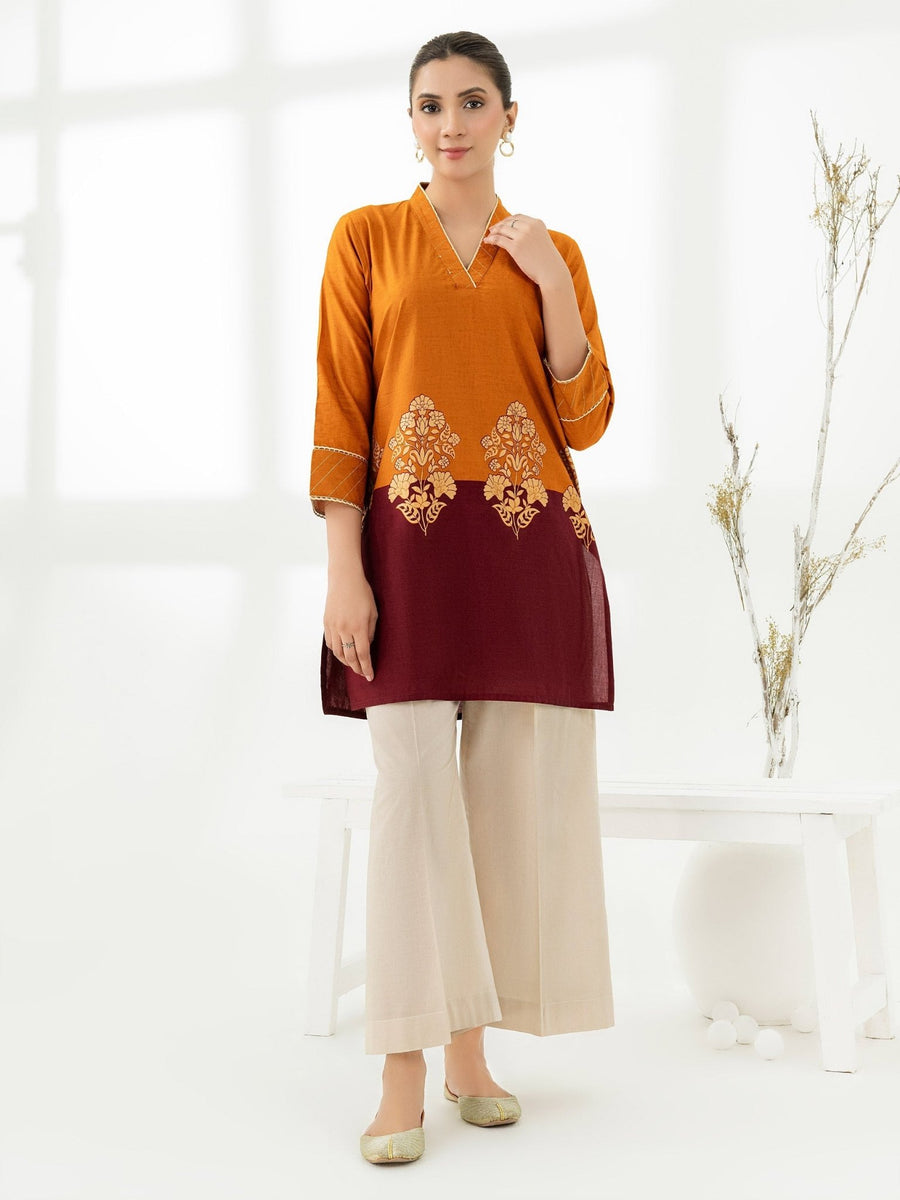 Cambric Kurti - Paste Print (Pret) - Pehnaawaa