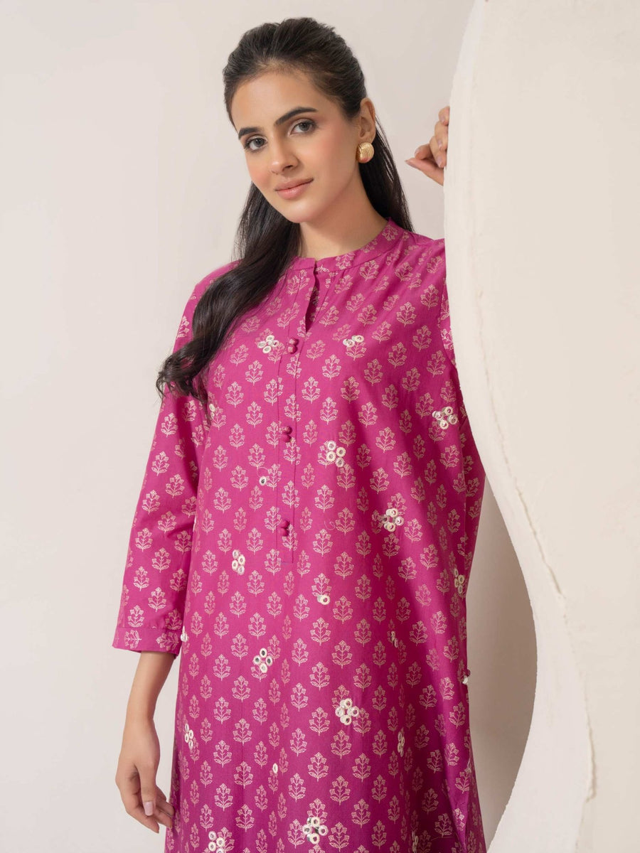 Cambric Shirt - Embroidered (Pret) - Pehnaawaa