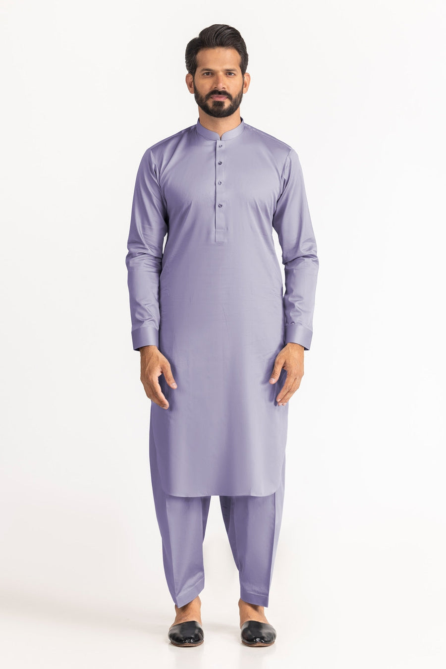 Off-White Cotton 2-Piece Men's Kurta | Classic Collar Silhouette