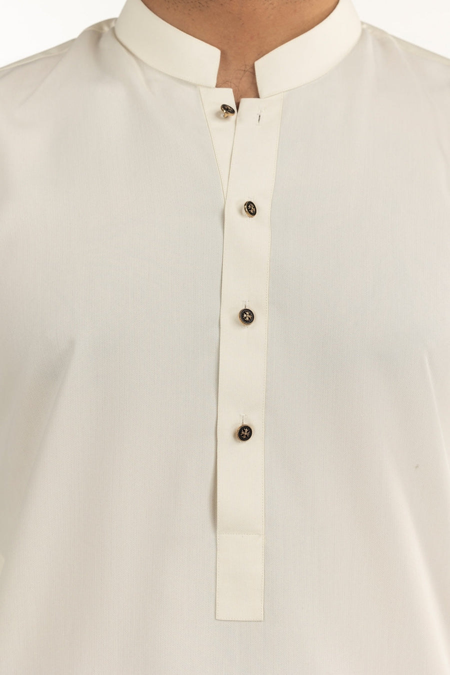 Lilac Cotton 2-Piece Kurta Set | Half-Button Placket