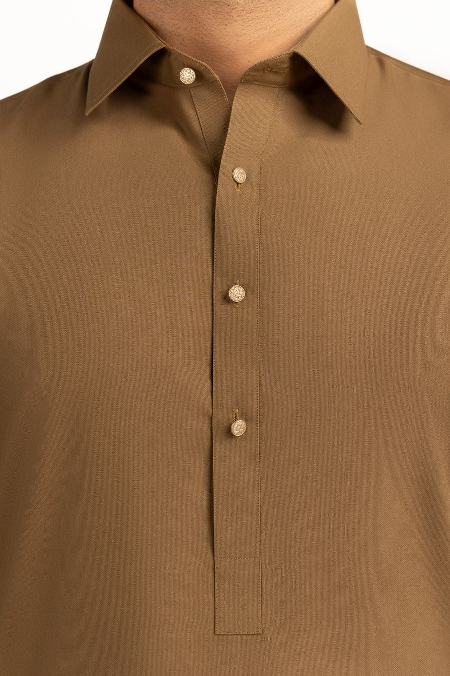 Lilac Cotton 2-Piece Kurta Set | Half-Button Placket