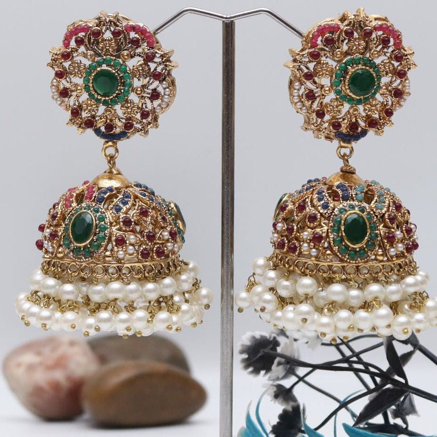 Elegant Jhumka Earrings - Pehnaawaa