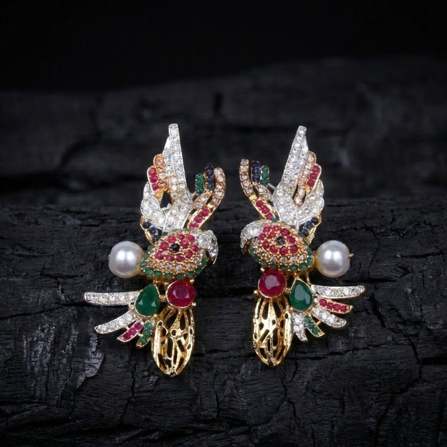 Elegant Parrot Earring - Pehnaawaa