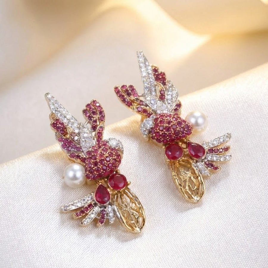 Elegant Parrot Earring - Pehnaawaa