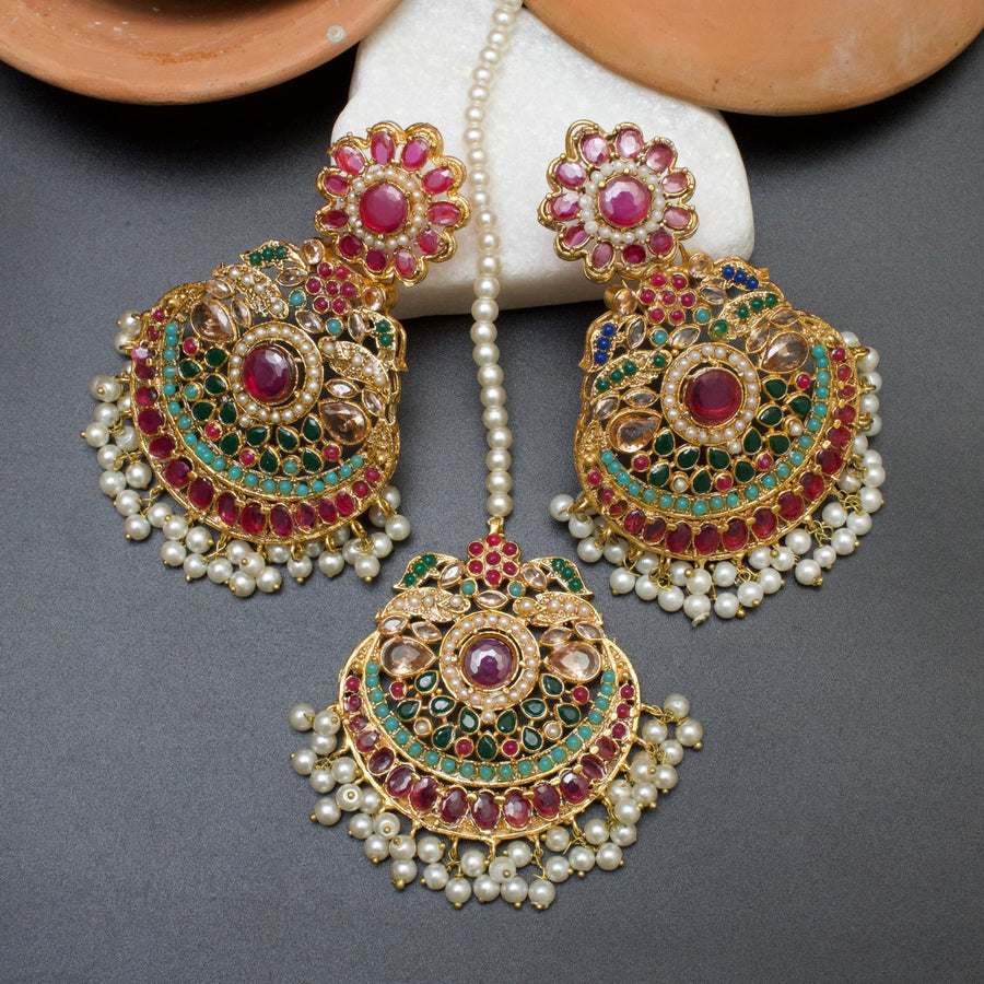 Exquisite Earrings with Teeka - Pehnaawaa