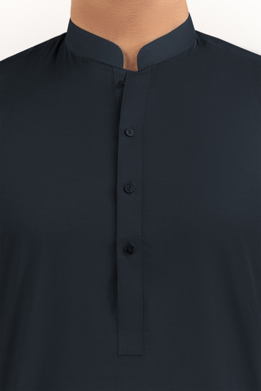 Off-White Cotton 2-Piece Kurta Pajama | Button-Front Tunic Cut
