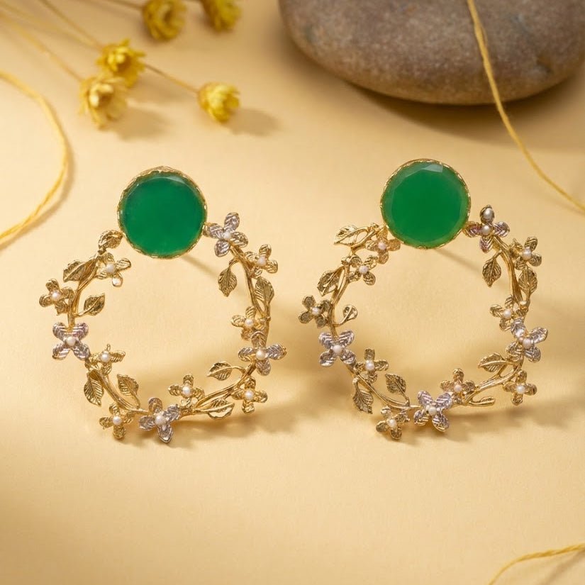 Flourish Pearl Earrings - Pehnaawaa